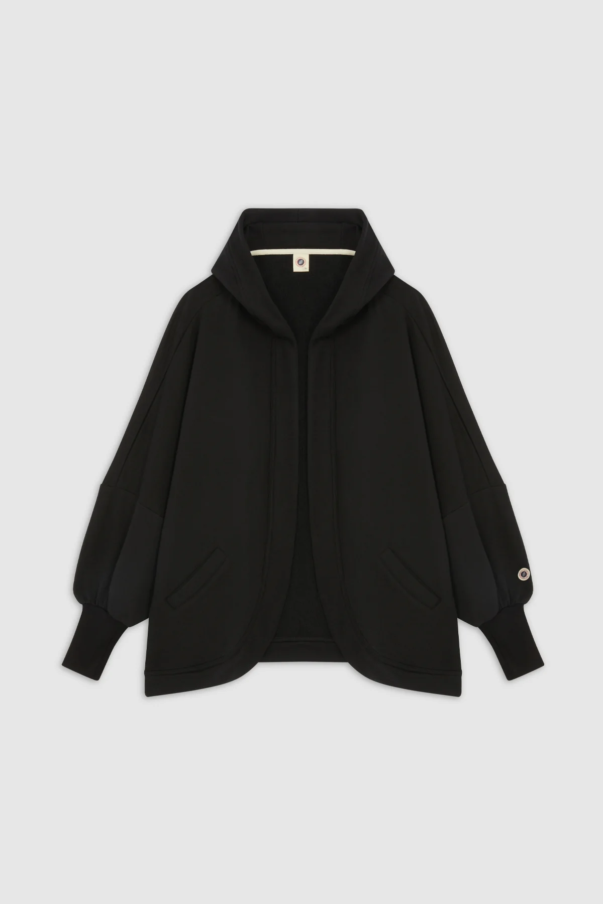 DISTRESSED HOOD BLACK