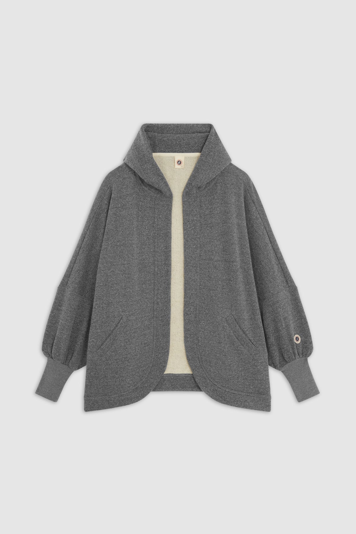 DISTRESSED HOOD DARK MARL