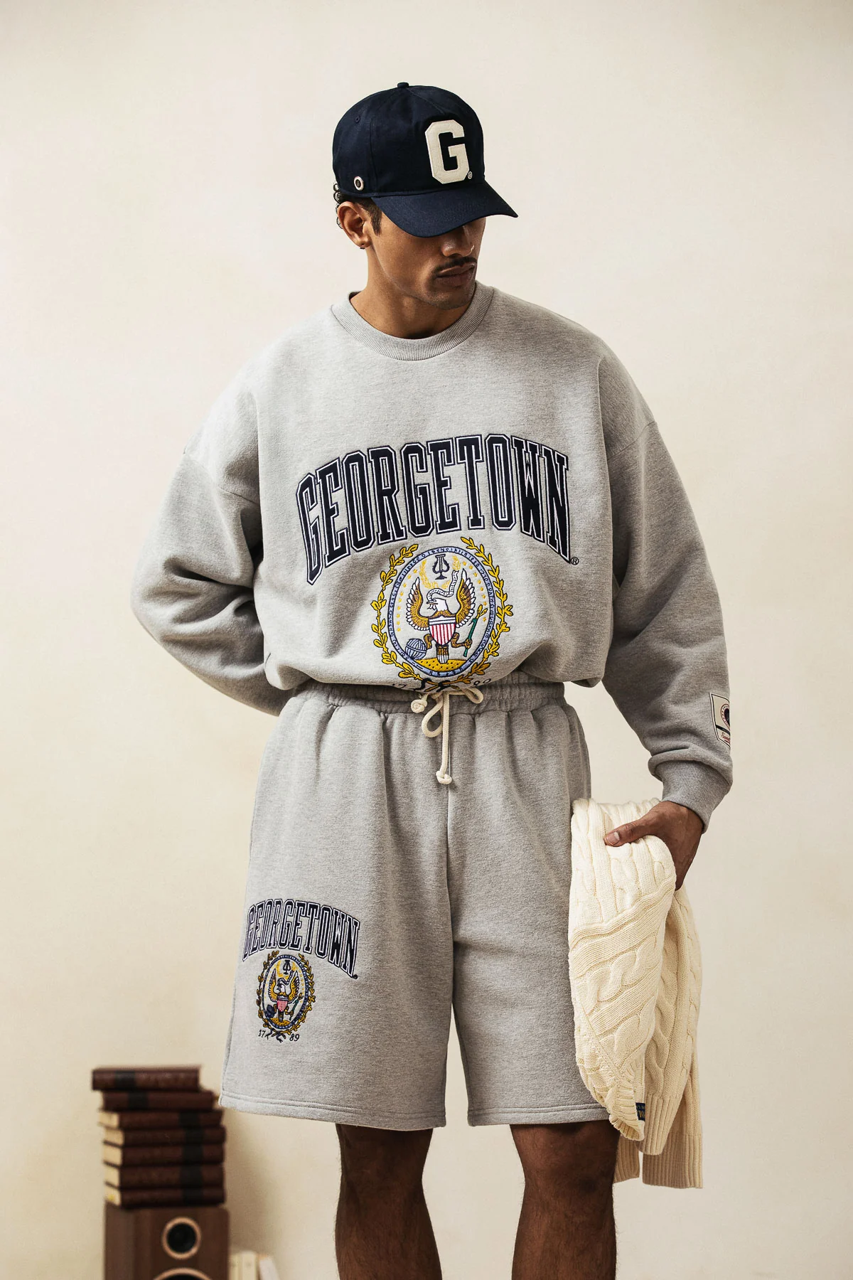 GEORGETOWN SHORT GREY MARL - Image 4