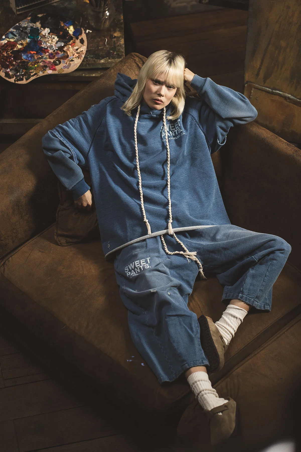 INDIGO HOOD USED - Image 6