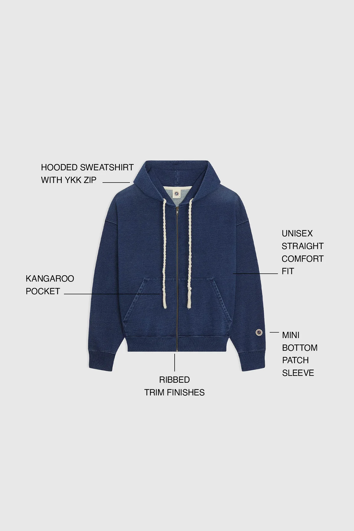 INDIGO ZIP DARK BLUE - Image 9