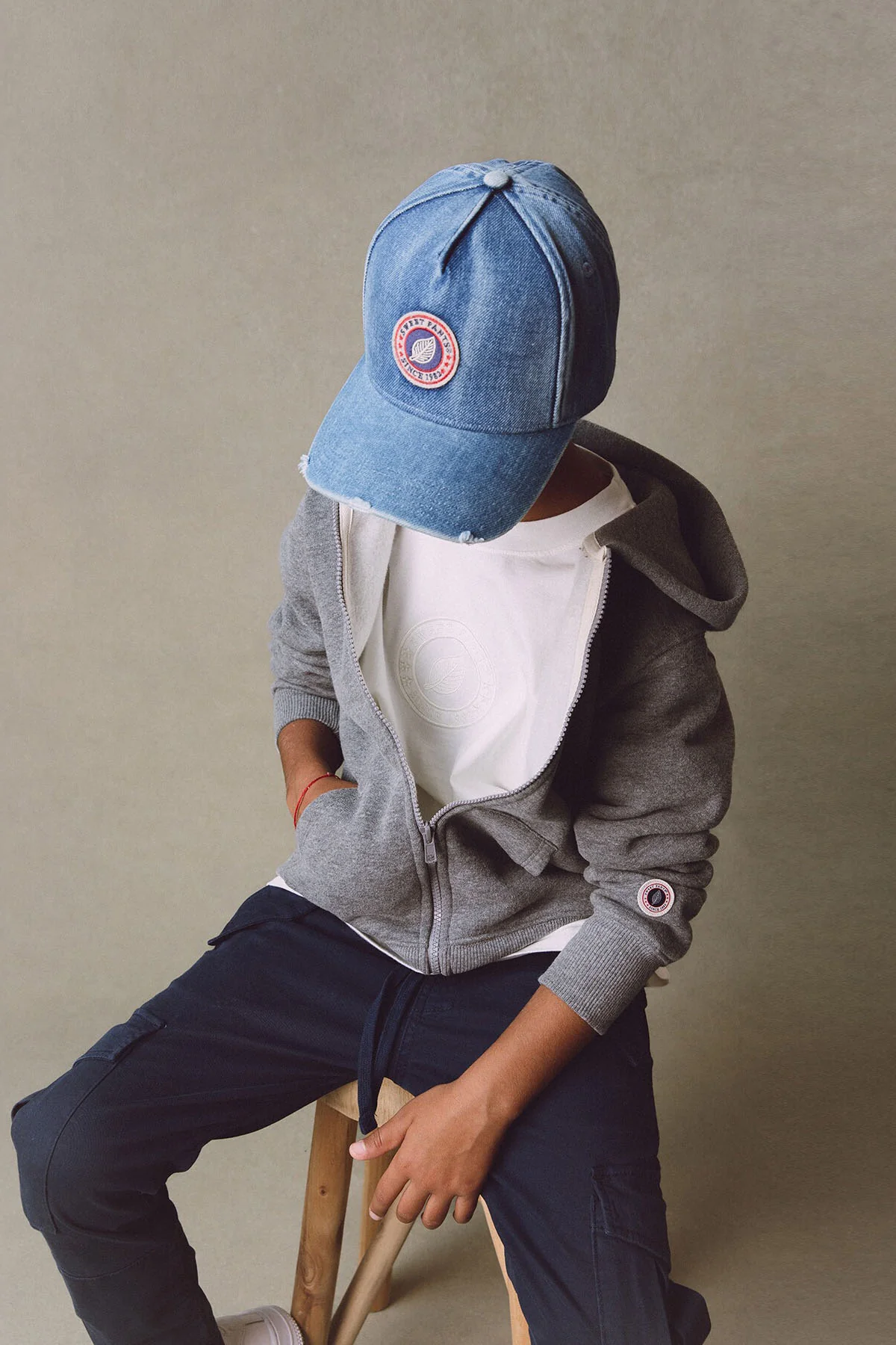 KID CARGO PANT INDIGO - Image 8