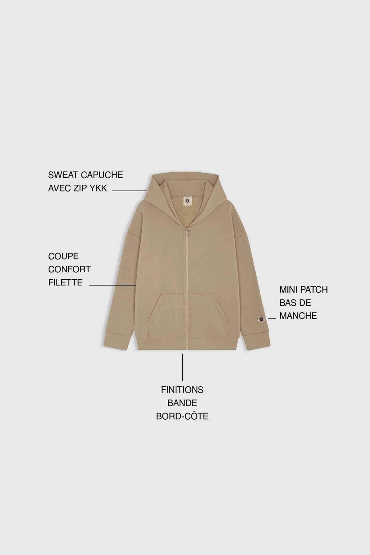 KID ENDLESS ZIP BLACK - Image 7