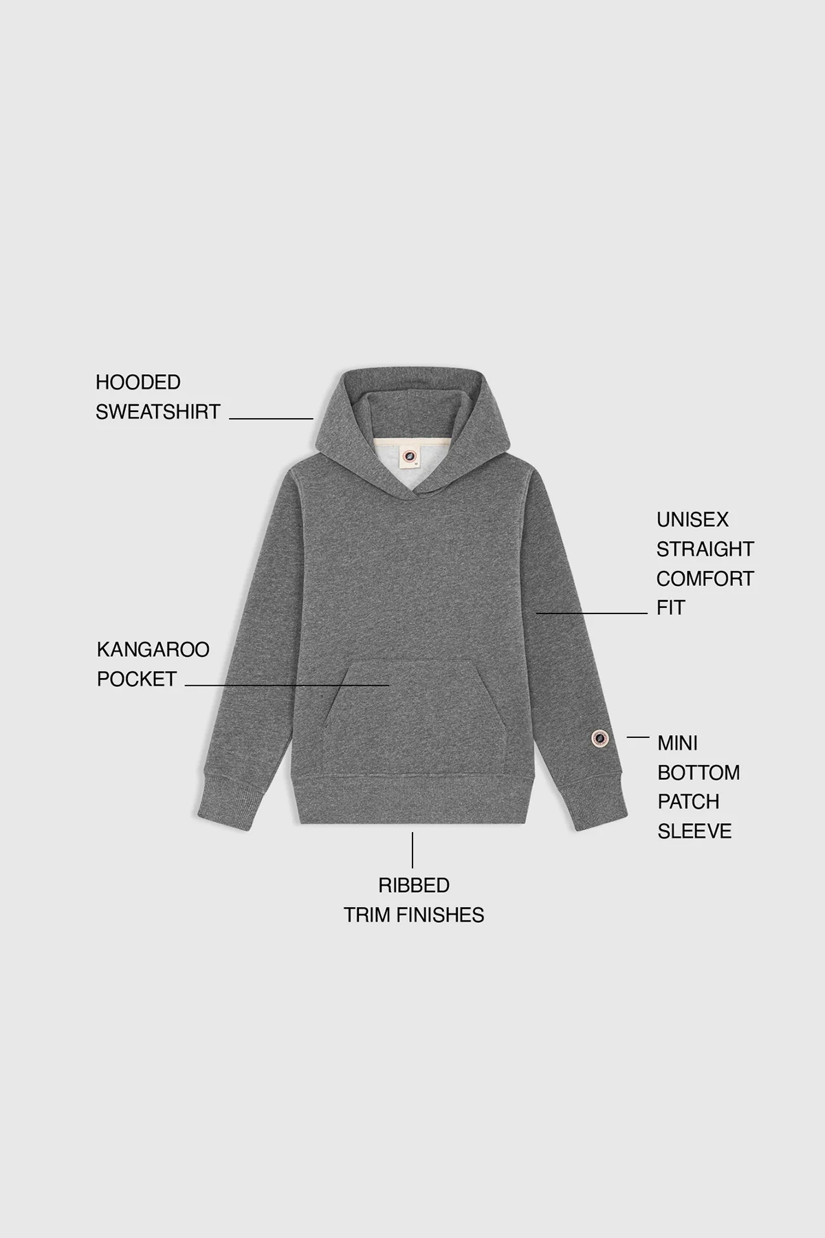 KID ICONIC HOOD NAVY - Image 5