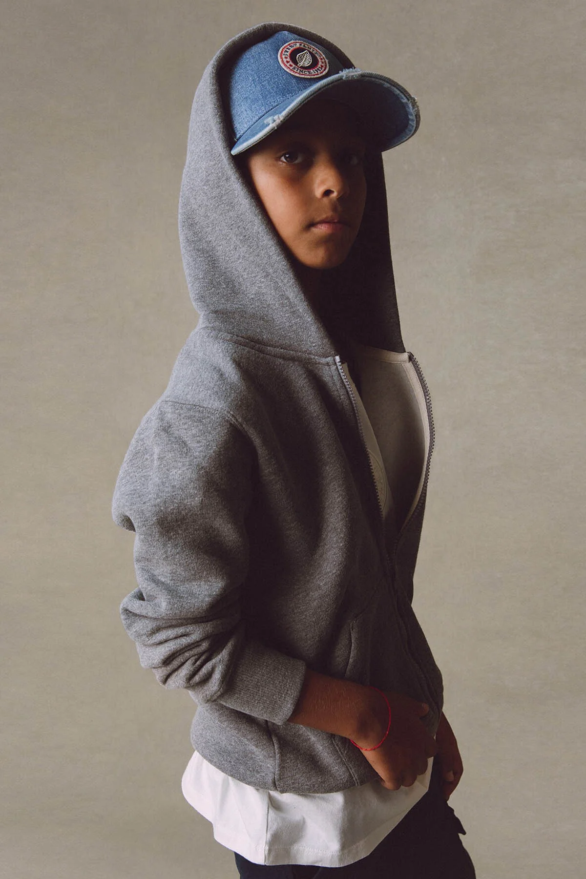 KID F ICONIC ZIP DARK MARL - Image 9