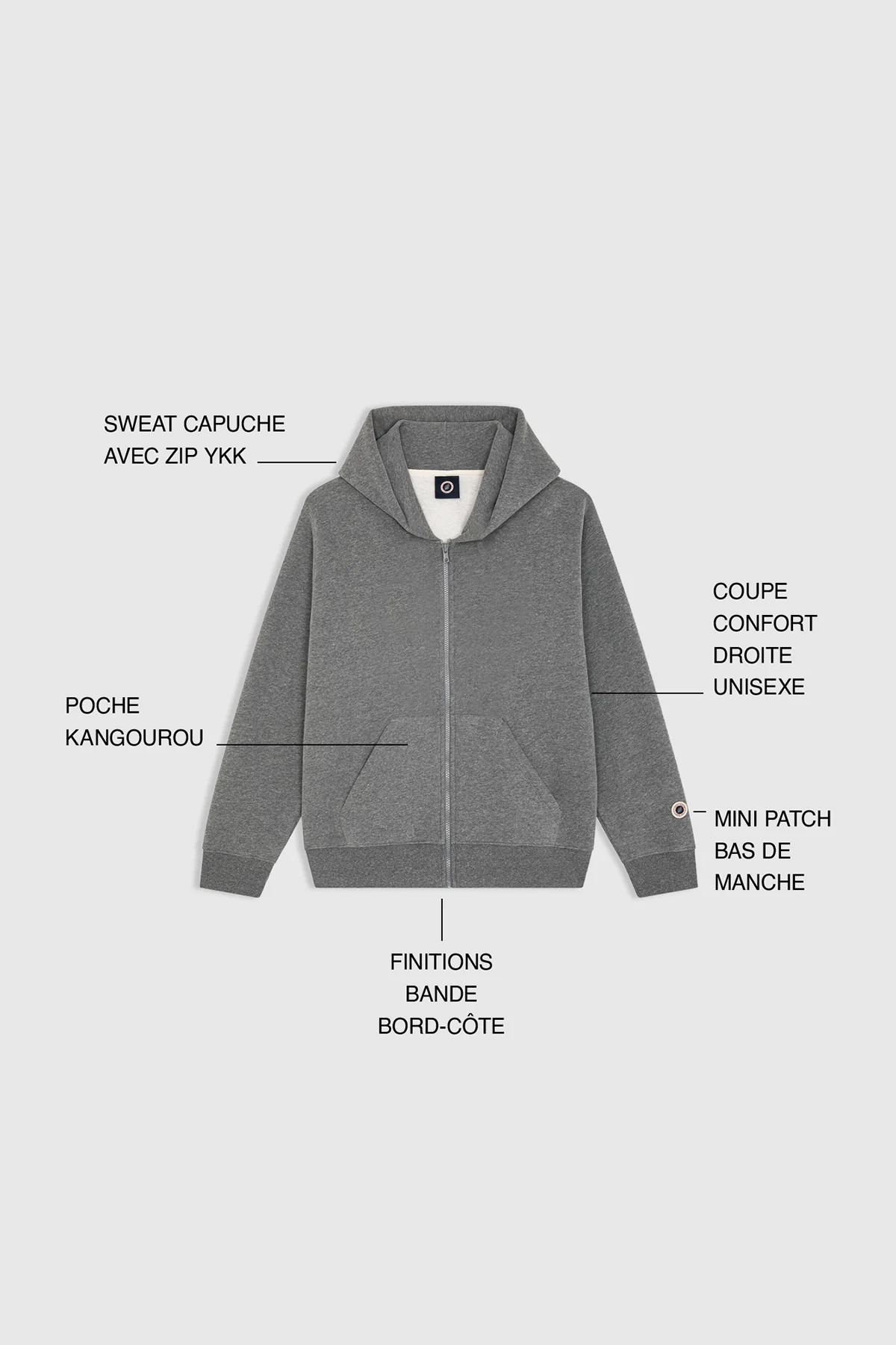 KID ICONIC ZIP NAVY - Image 6