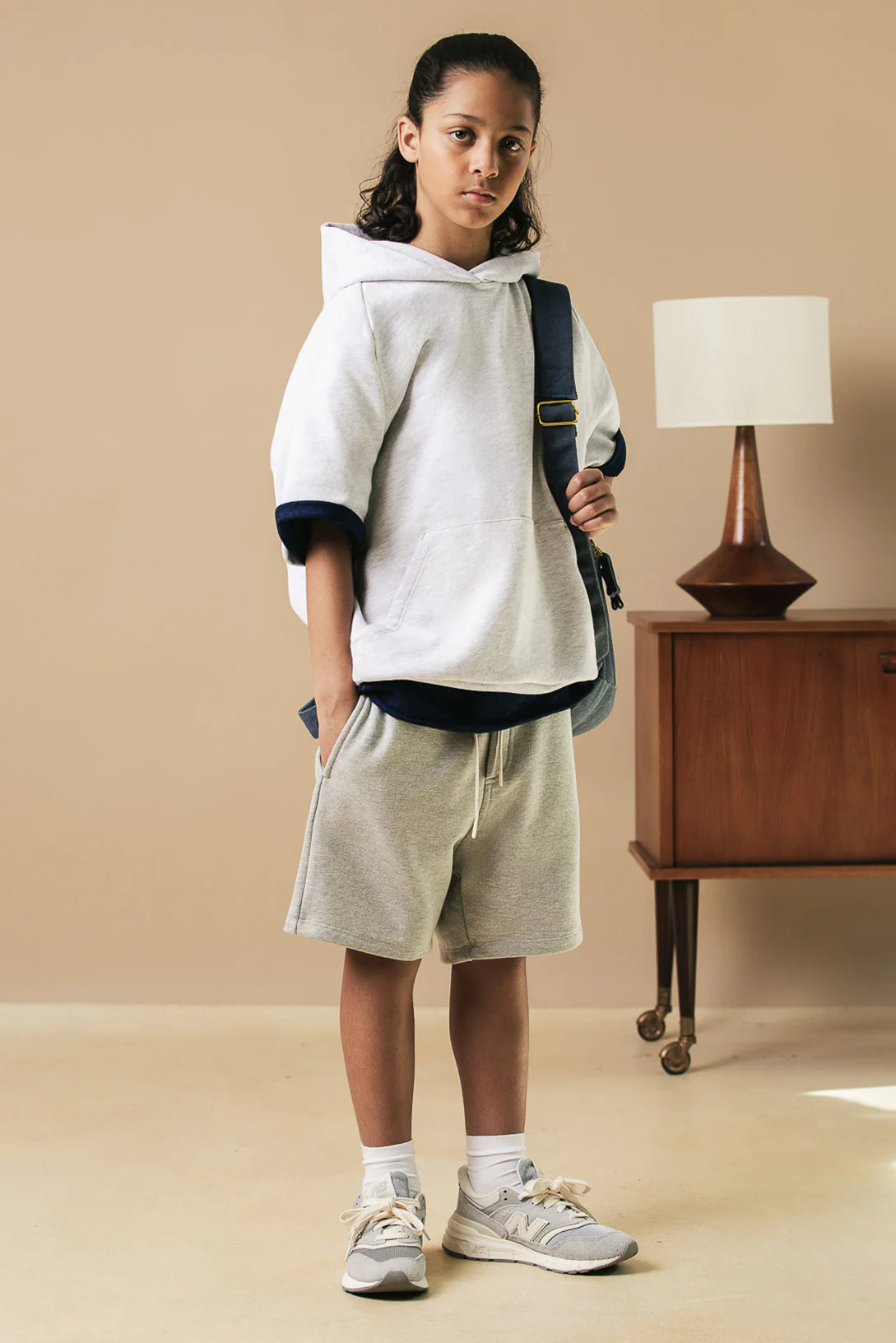 KID ICONIC SHORT GREY MARL