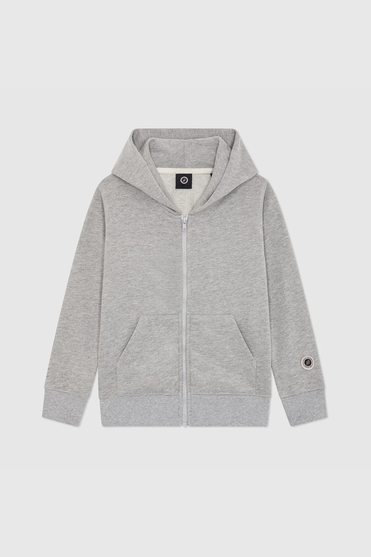 KID ICONIC ZIP GREY MARL