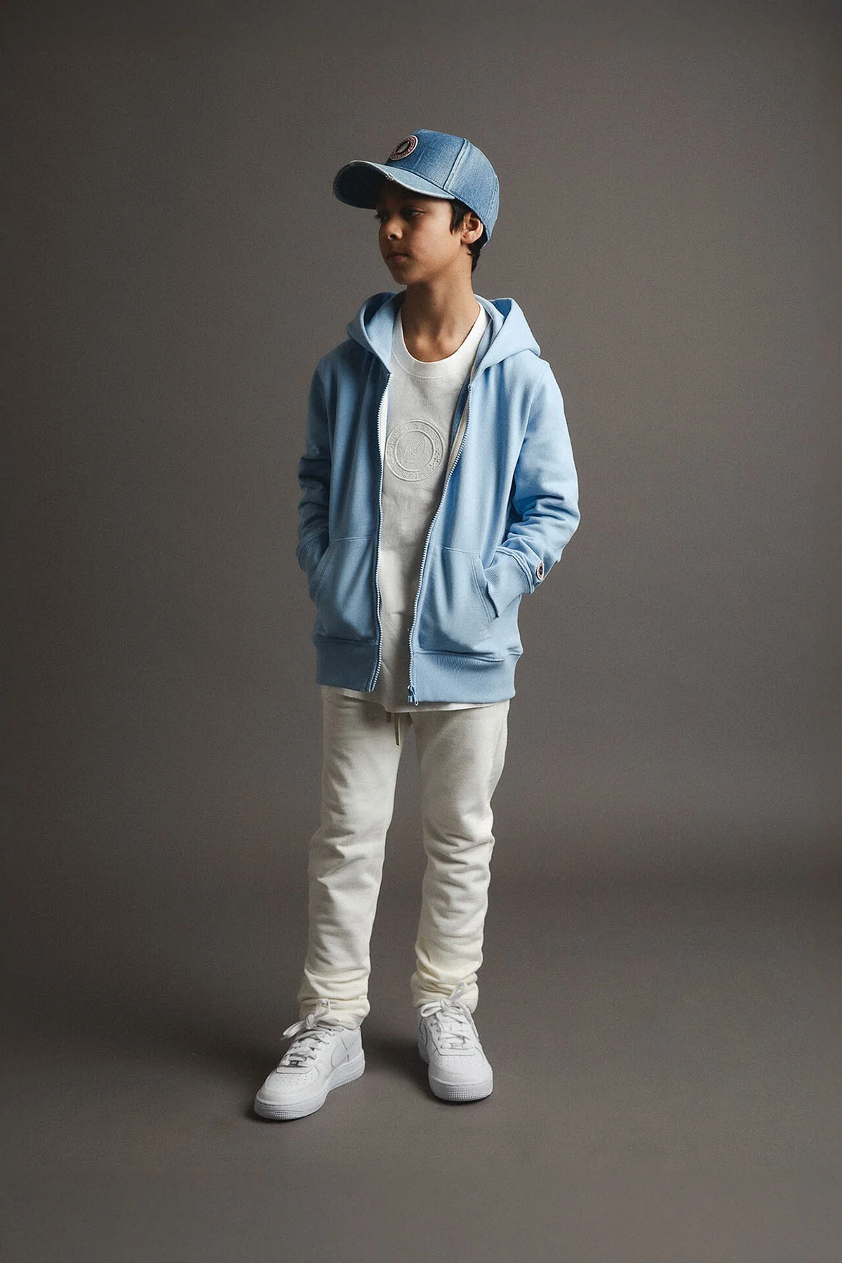 KID ICONIC ZIP VARSITY BLUE - Image 6