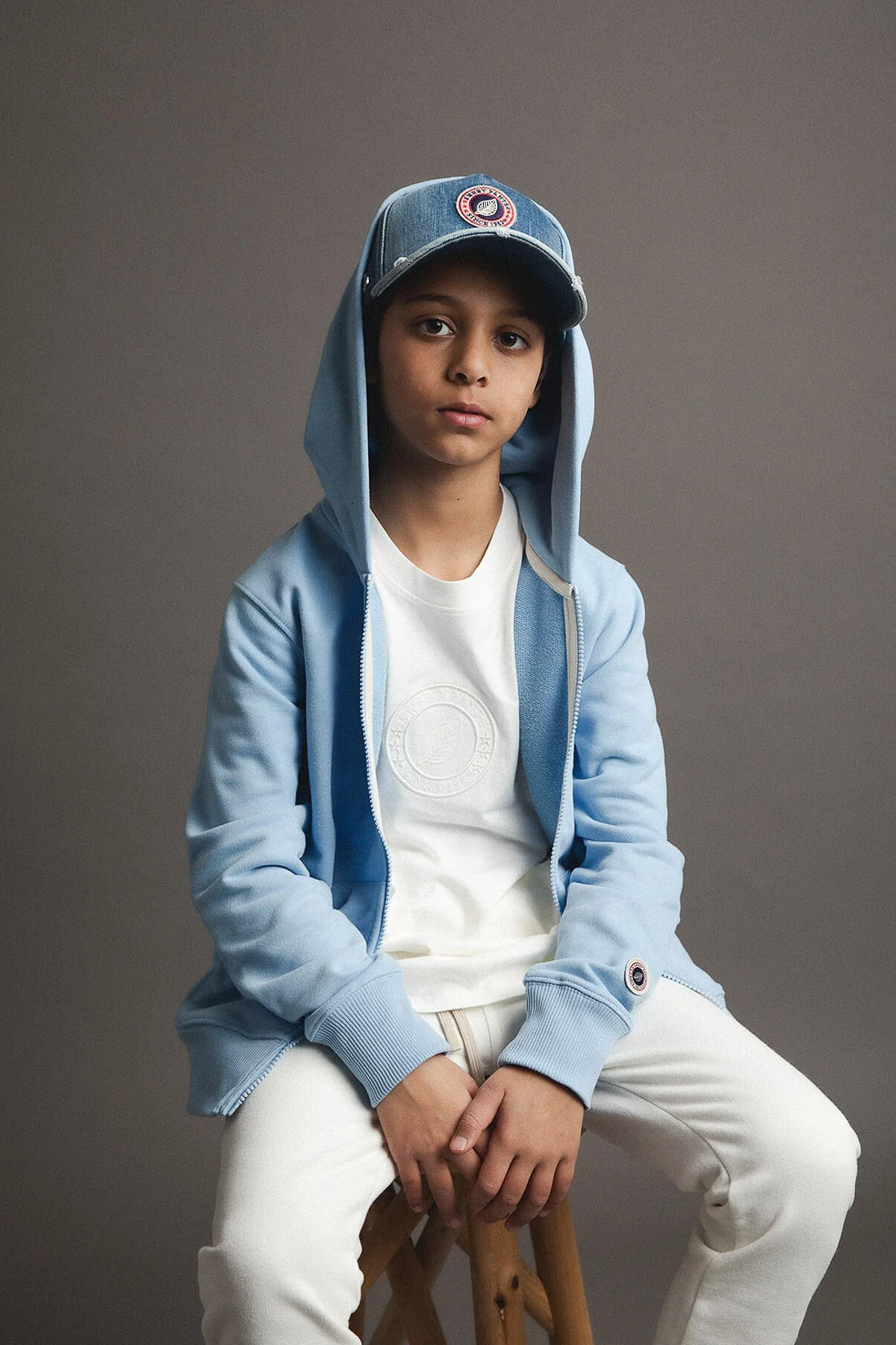 KID ICONIC ZIP VARSITY BLUE - Image 9