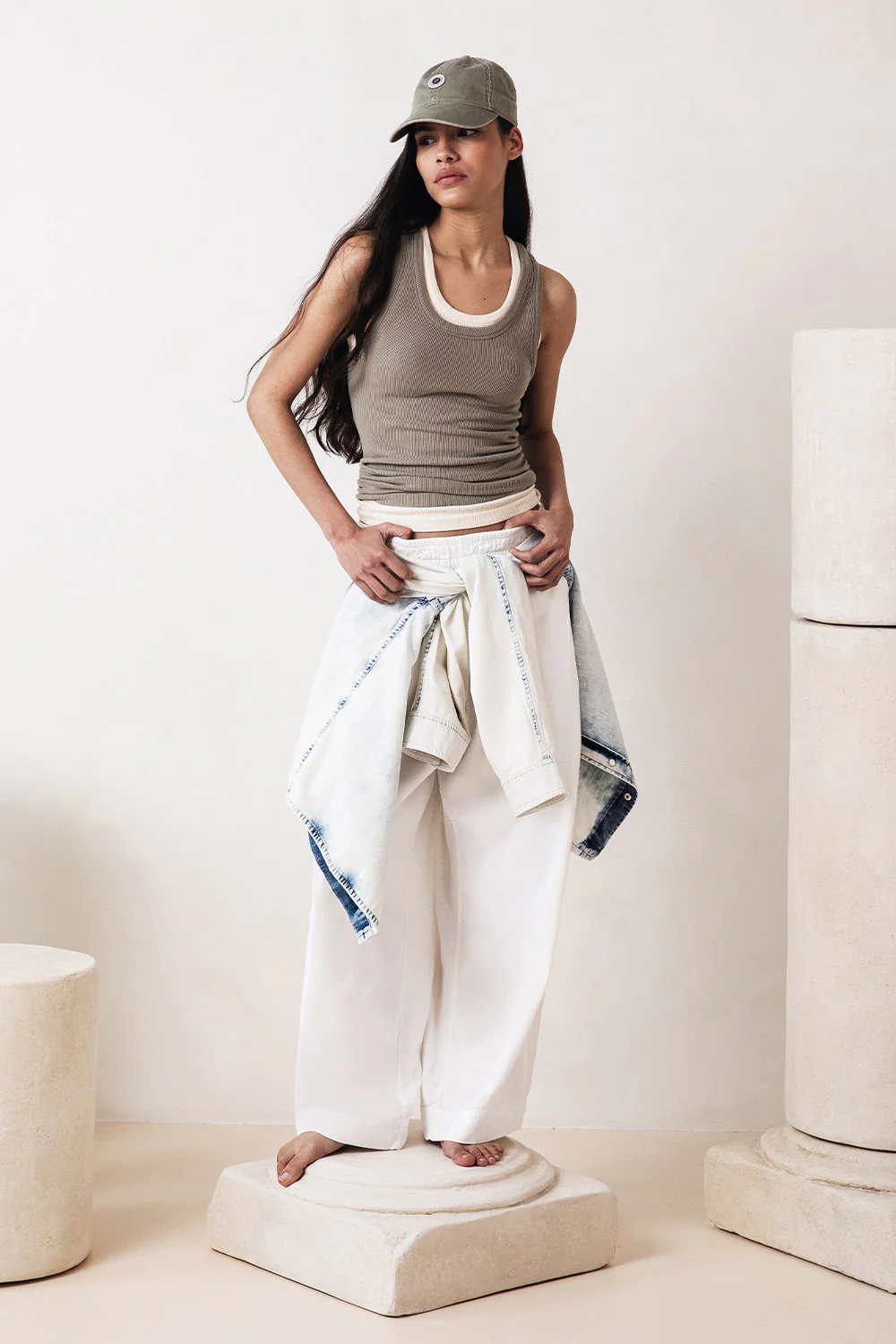 LINEN BAREL OFF WHITE - Image 8