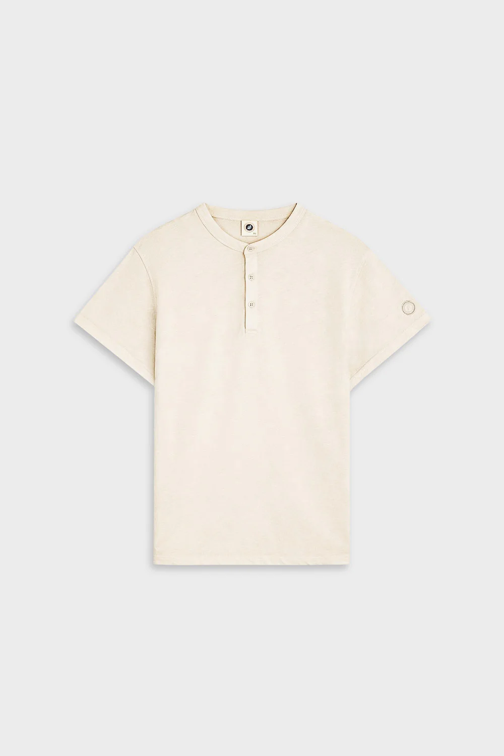 LINEN HENLEY OFF WHITE