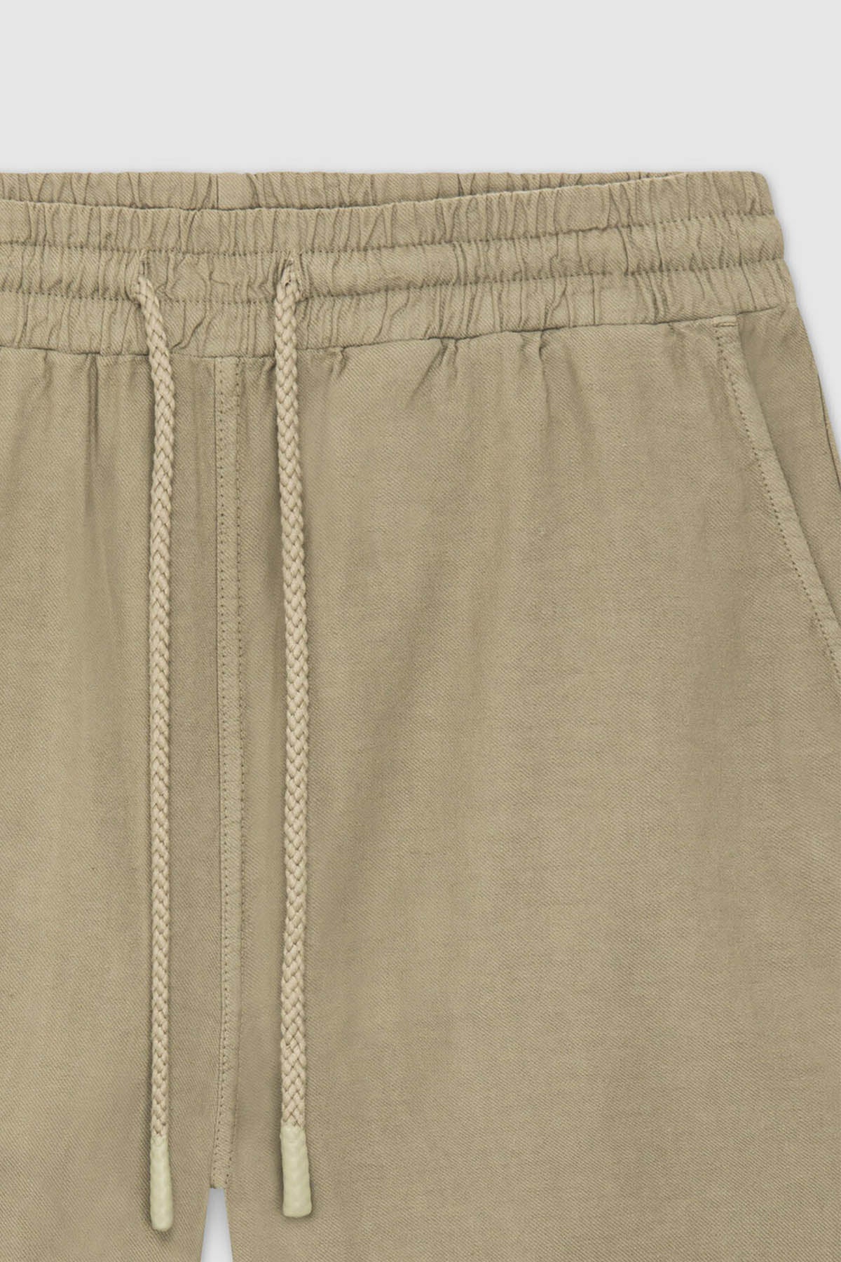 LINEN SHORT SAGE - Image 8