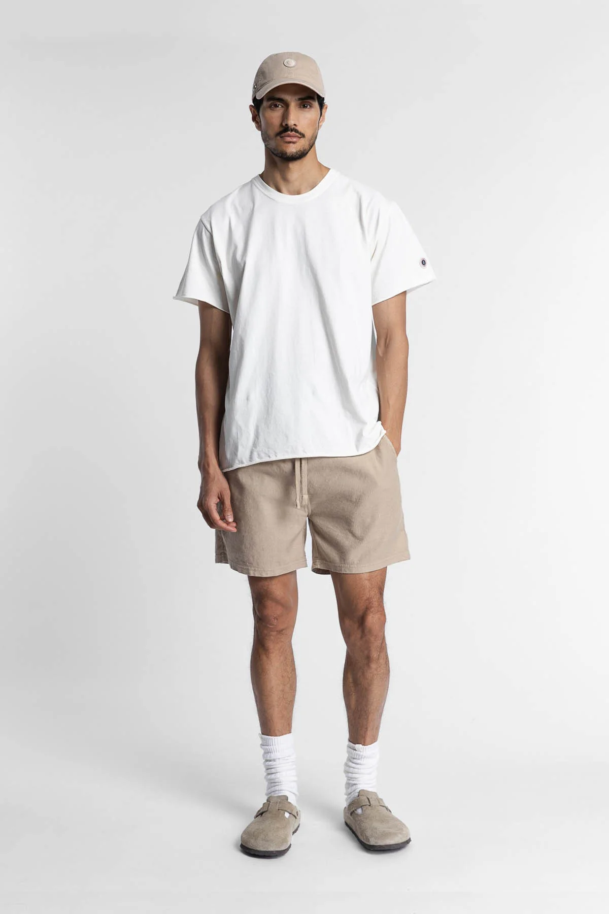 LINEN SHORT WHITE PEPPER - Image 6