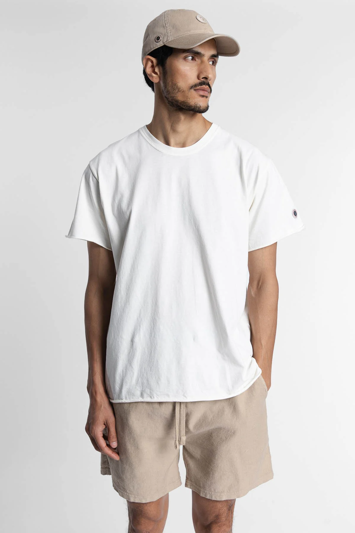 LINEN SHORT WHITE PEPPER - Image 8