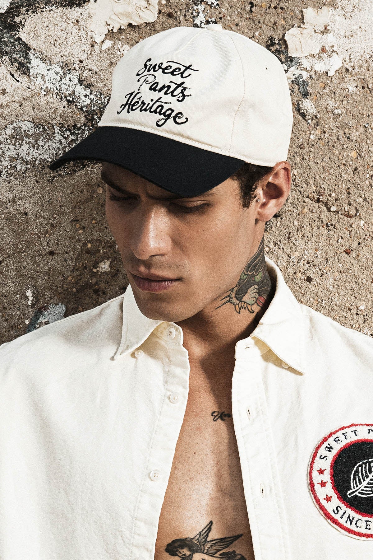SPORTY CAP MILK/NAVY H